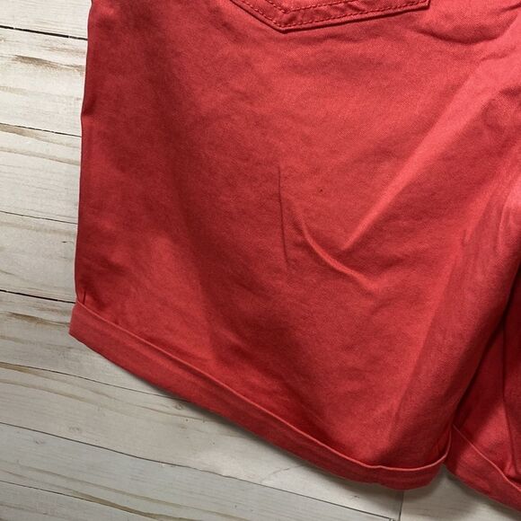Seven 7 Women's Sunset Cuffed Bermuda Shorts Pink Berry Denim - Picture 14 of 16
